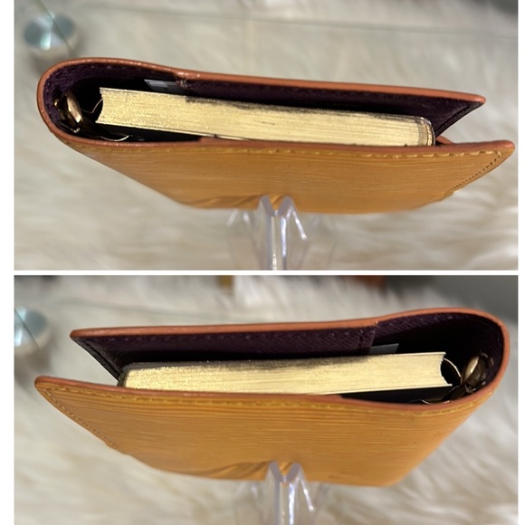 Authentic Louis Vuitton Yellow & Purple Epi Leather Organizer w/LV 2024 Insert - Picture 11 of 16